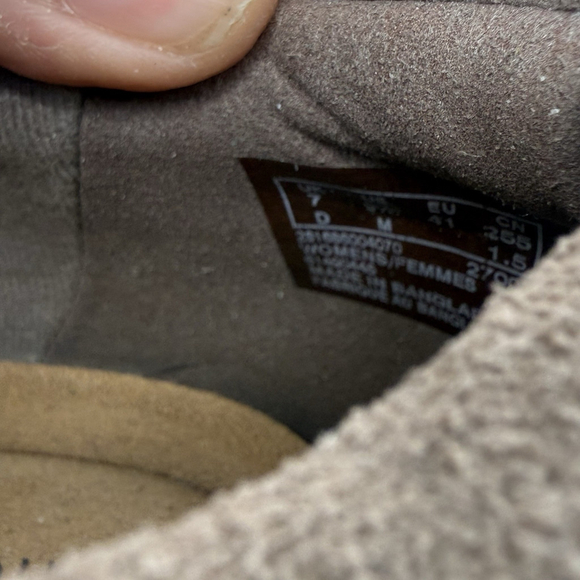 Clarks Airabell Sky Pebble Suede Beige Women’s 9.5 Leather Platform Slip On NWOB - Picture 8 of 8